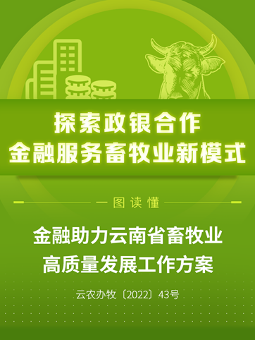 探索政银合作金融服务畜牧业新模式一图读懂《金融助力云南省畜牧业高质量发展工作方案》